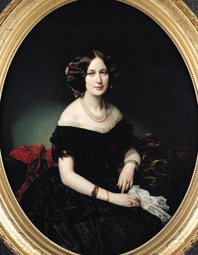 Porträt der Baronin von Weisweiller, 1853 von Federico de Madrazo y Kuntz